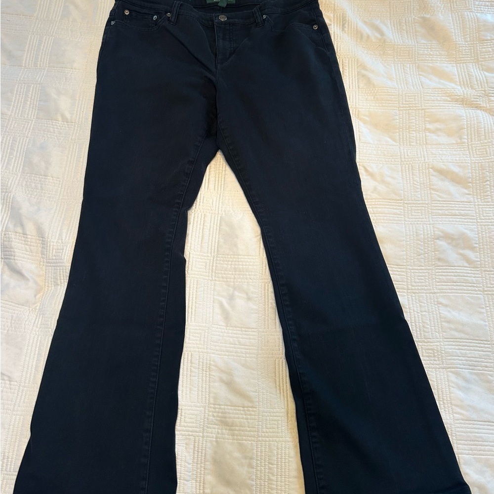 Women's Lauren by Ralph Lauren Black bootcut Jeans